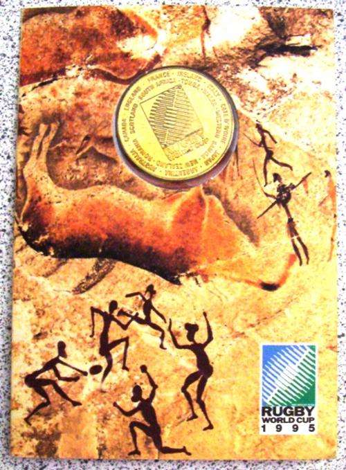 1995 OFFICIAL RUGBY WORLD CUP MEDAL SIGNED BY CHESTER WILLIAMS