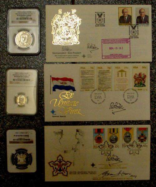 *LATE ENTRY* 2 X 1990 PW BOTHA NGC HIGHEST GRADED COINS( BIG & SMALL R1) + PF69UC SILVER R1 + MORE
