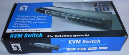 KVM-0831 Level One 8-Port PS2-USB VGA KVM Switch