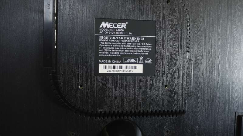 Mecer LCD Monitor 20 inches A2056 20`