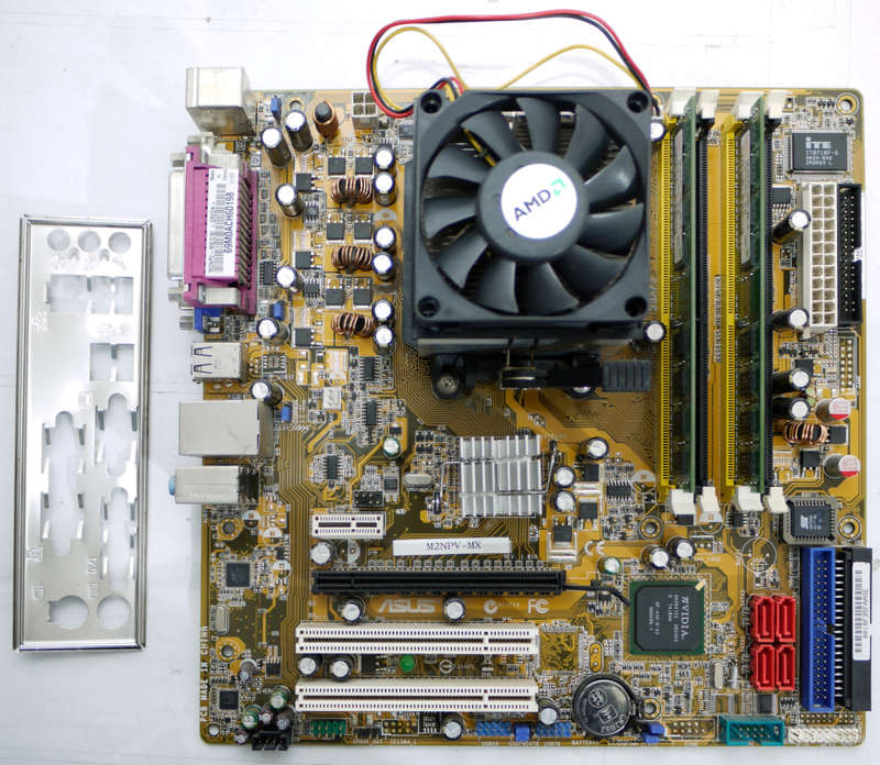 ASUS Motherboard combo AMD Sempron (tm) Processor 2800+ DDR2 Socket 754
