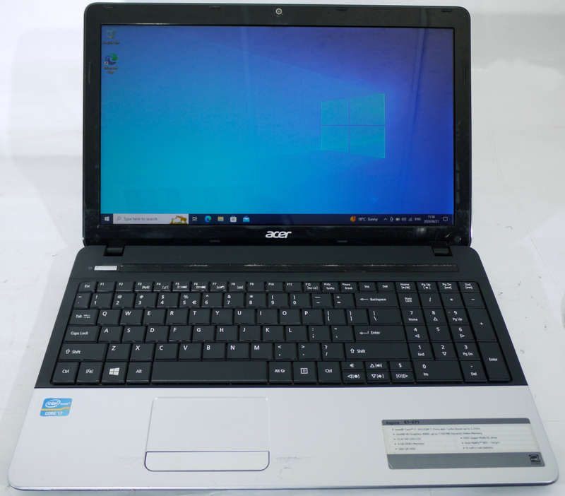 ACER Aspire E1-571 - Intel i7 3632QM @ 2.20Ghz 8Threads, 4GB RAM, 500GB Storage, 4H bat (No Charger)