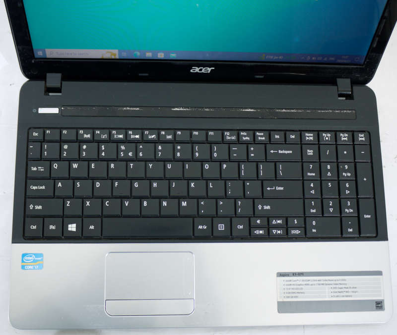 ACER Aspire E1-571 - Intel i7 3632QM @ 2.20Ghz 8Threads, 4GB RAM, 500GB Storage, 4H bat (No Charger)