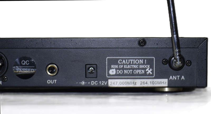 High VHF Dual Channel Wireless Microphone(MICROPHONES NOT INCLUDED)