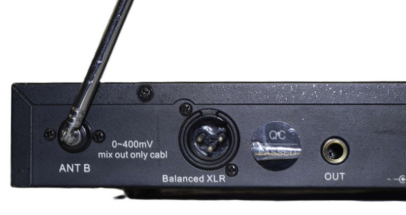 High VHF Dual Channel Wireless Microphone(MICROPHONES NOT INCLUDED)