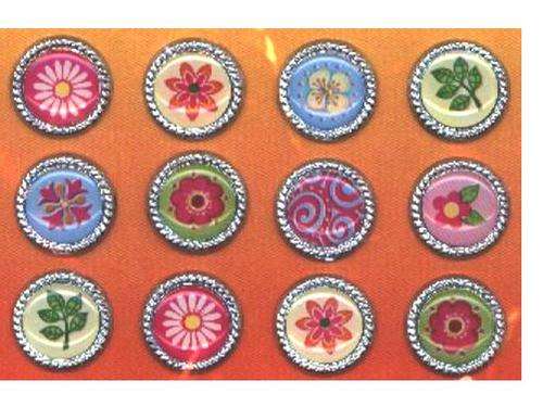 BRADS:    FLOWERS    - 12 per packet