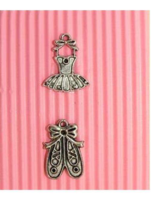 BALLET GIRL - metal charms - +/- 20mm 2/ packet
