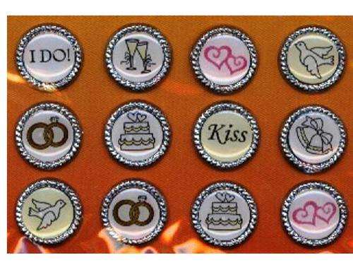 BRADS:   WEDDING   - 12 per packet