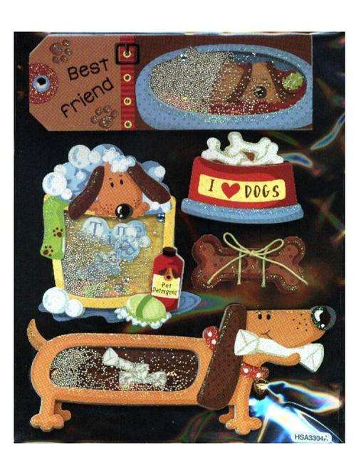 DOG SHAKER BOX EMBELLISHMENTS - pack size 120x150mm