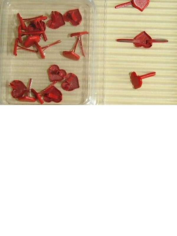 RED HEART BRADS - 20 brads per packet