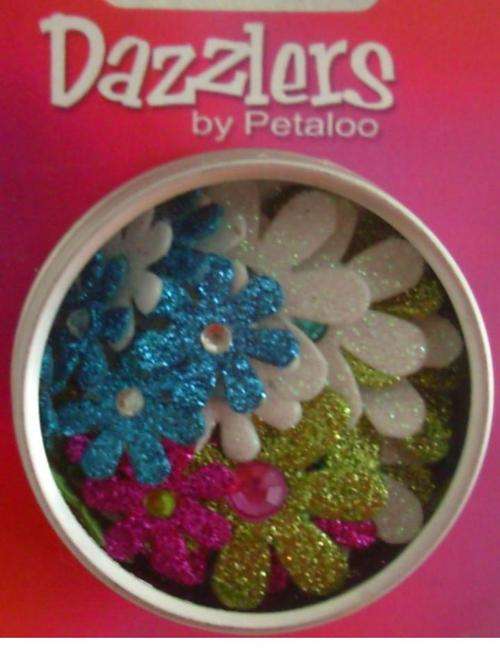 Dazzlers - fusch/teal/chartreuse/white - 32 flowers per containers