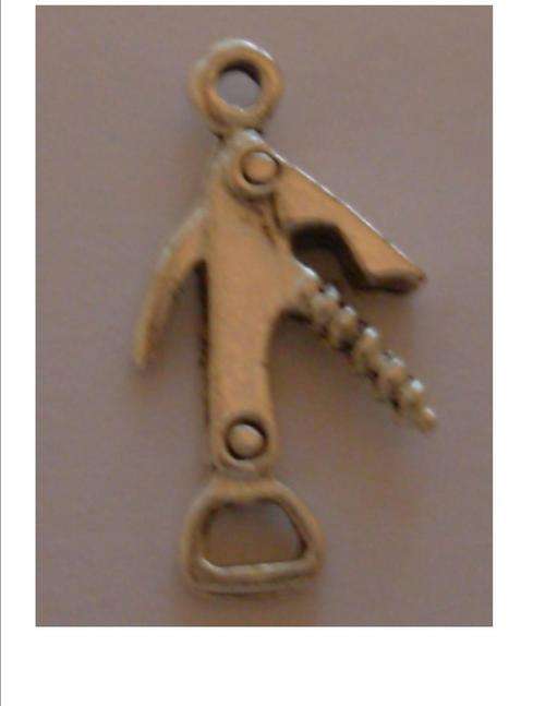 METAL CHARM EMBELLISHMENT -  BOTTLE OPENER  - size 30mm