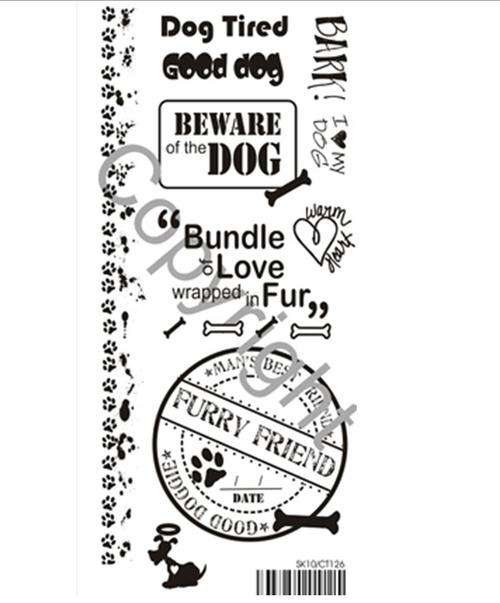 RUB ON:  MAN'S BEST FRIEND - size 90x200mm     COLOUR BLACK
