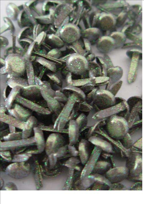 SMALL SILVER SUGAR BRADS - 4mm (20 per packet)