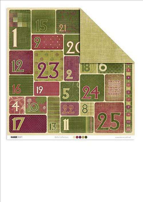 CHRISTMAS PAPER ON SPECIAL - The belle collection - 12x12 double-sided