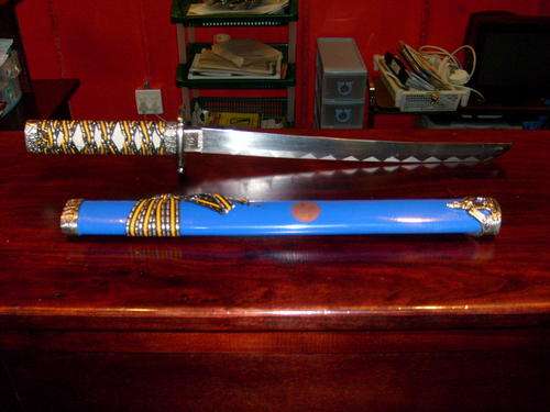 STUNNING NEWSAMURAI Tanto SWORD 55cm STEEL BLUE