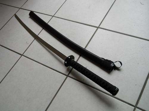 120cm Black Ninja Samurai Carbon Steel Sword with scabbard STUNNING !!!