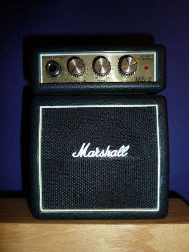 MARSHALL  mini Guitar amp ms-2  awesome sound!!
