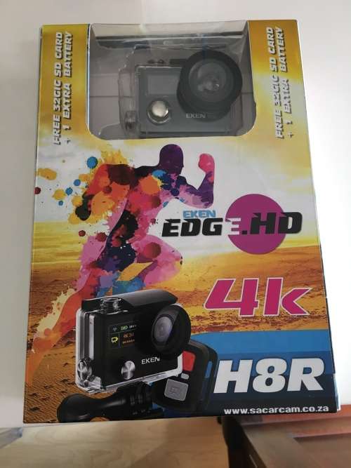 EKEN H8R 4K Action Camera, Wi-Fi, Remote, Cam App, 32G SD Card, Extra Battery and Battery Charger.