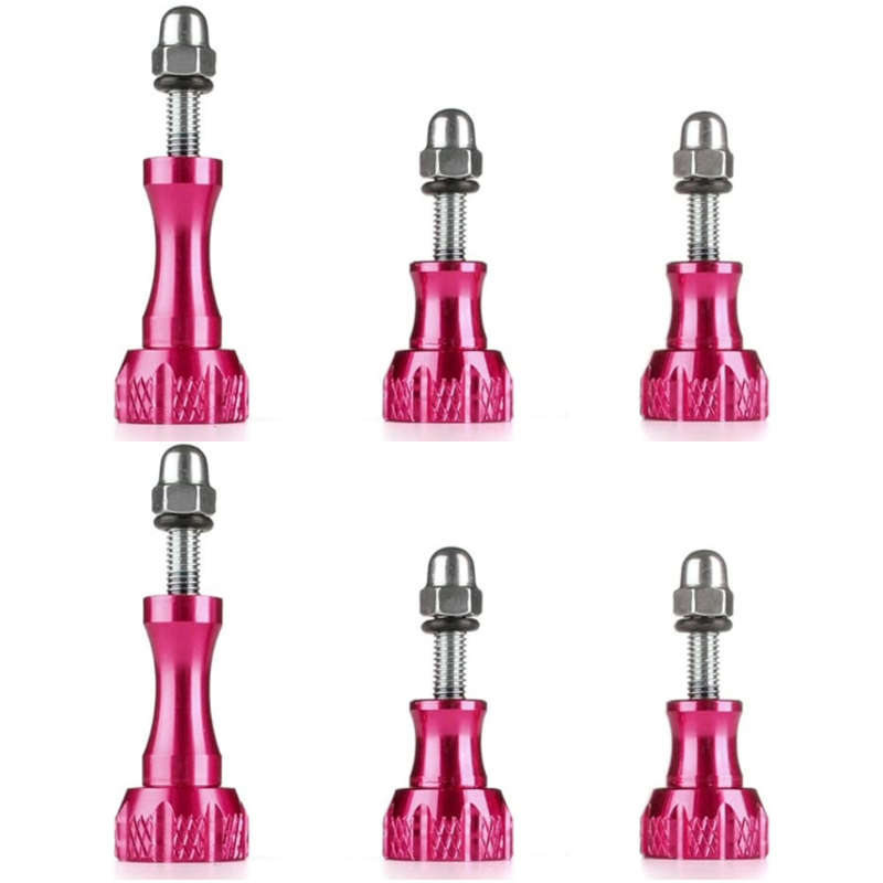 Aluminium Screws for GoPro - Pink - 6pcs