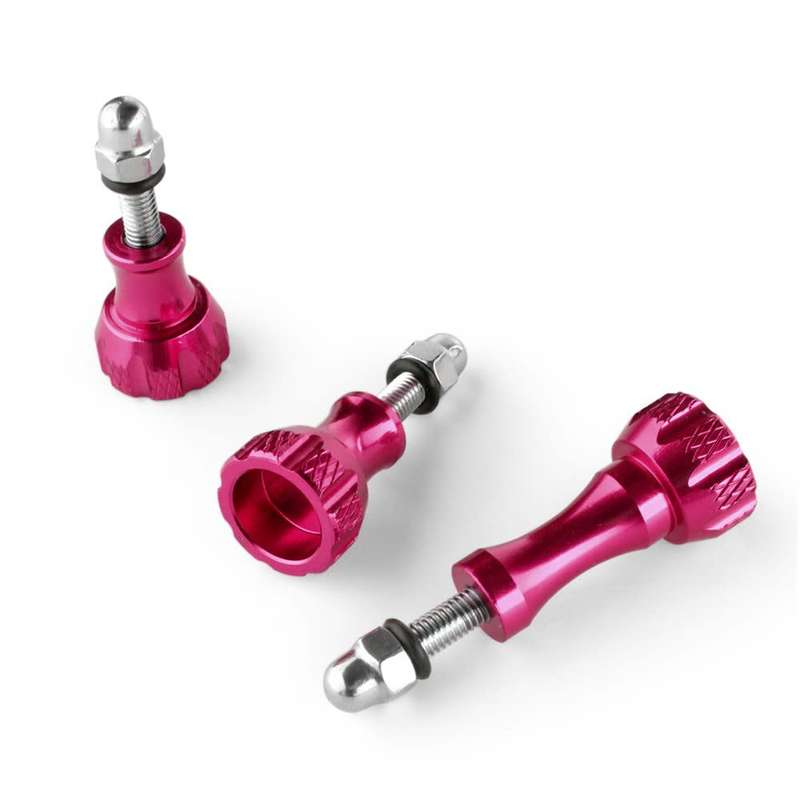 Aluminium Screws for GoPro - Pink - 3pcs