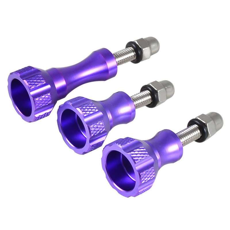 Aluminium Screws for GoPro - Purple - 3pcs