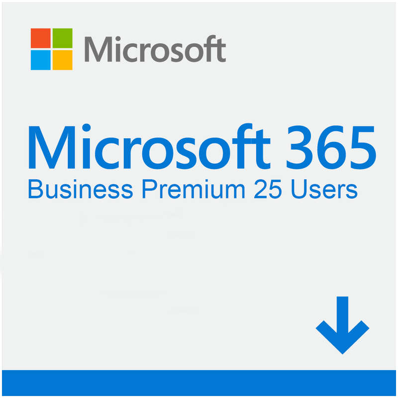 Microsoft Office 365 Business Premium 25 User (125 devices) 1 Year (Annual) Subscription Plan