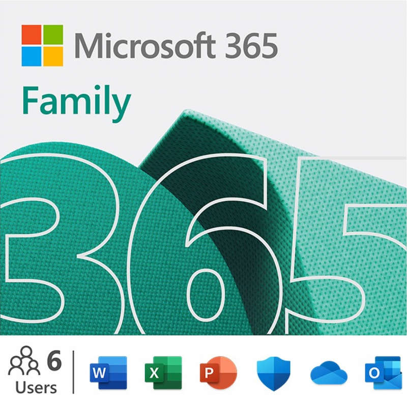 MICROSOFT OFFICE 365 FAMILY 6 MONTHS 5+1 USER