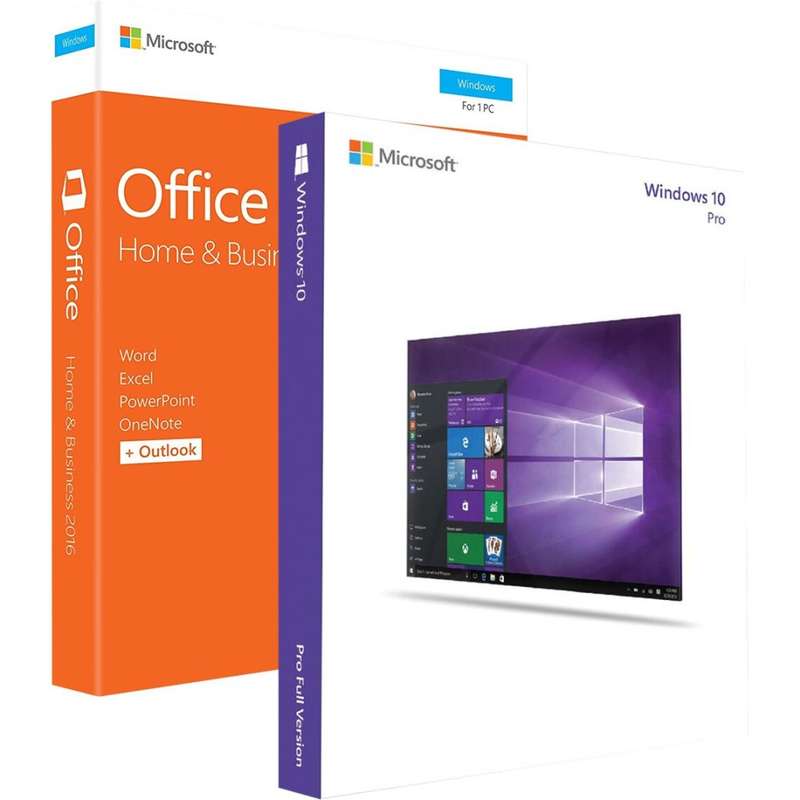 Windows 10 Professional + Microsoft Office 2016 Home & Business