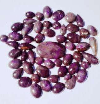 Sugilite Cabochons lot 1203 ct