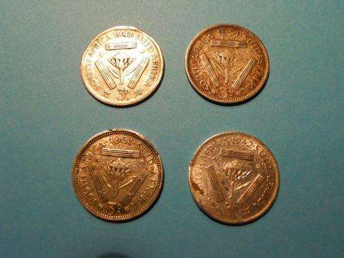 1 LOT OF 4 SILVER UNION 3d TICKEYS WEIGHING IN AT 0.19oz / 5.4g