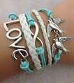 Infinity Blue dove bracelet