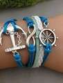 Infinity Blue and White Anchor