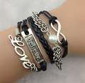 Believe Love Wings Infinity Bracelet
