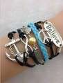 Infinity Bracelet believe Wings Peace Anchor