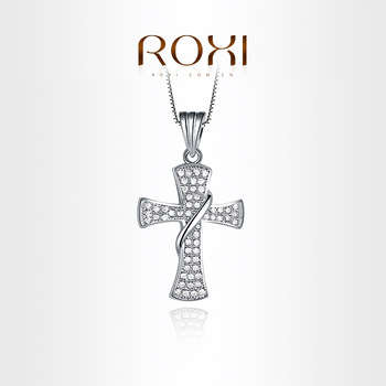White Gold Plated Exquisite Cross necklace
