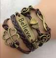 Infinity Bracelet Brown believe Music