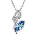 **Discounted Shipping**white gold plated tulip necklace