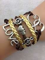 Infinity Bracelet Silver and Gold Love Music