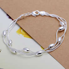 **Discounted Shipping** beautiful 925 silver filled delicate beads Bracelet