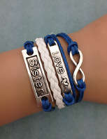 Infinity Bracelet 'Sister' Love