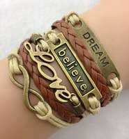 **Discounted Shipping** Infinity Dream believe Love Bracelet