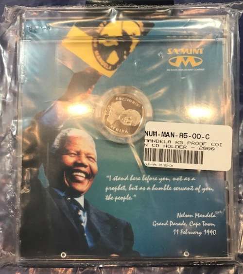 Mandela R5 2000 Proof in CD Holder
