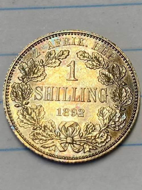 1892 1/- ZAR ( One Shilling )
