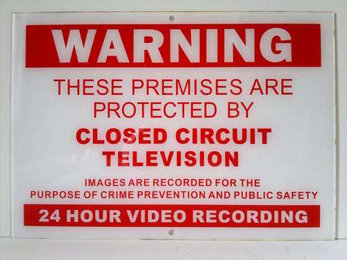 CCTV Warning Signs Board