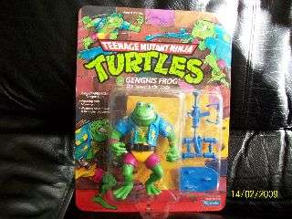 Playmates - Teenage Mutant Ninja Turtles - Vintage (1989)Card - Genghis Frog - The Tubular Surf Dude
