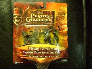 Zizzle Pirates of the Caribbean -32mm - Capt Davy Jones & Crew - Mint on Card