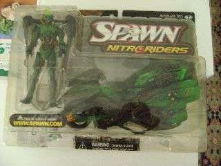 McFarlane's Spawn Series 16 - Nitro Riders (2000) - Green Vapour - Mint in Box