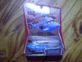 Disney Pixar - The World of Cars - No 27 Dinoco Helicopter - Mint on Card