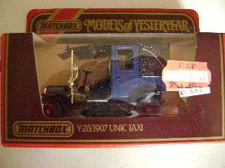 Matchbox Models of Yesteryear - Y28-1 1907 Unic Taxi